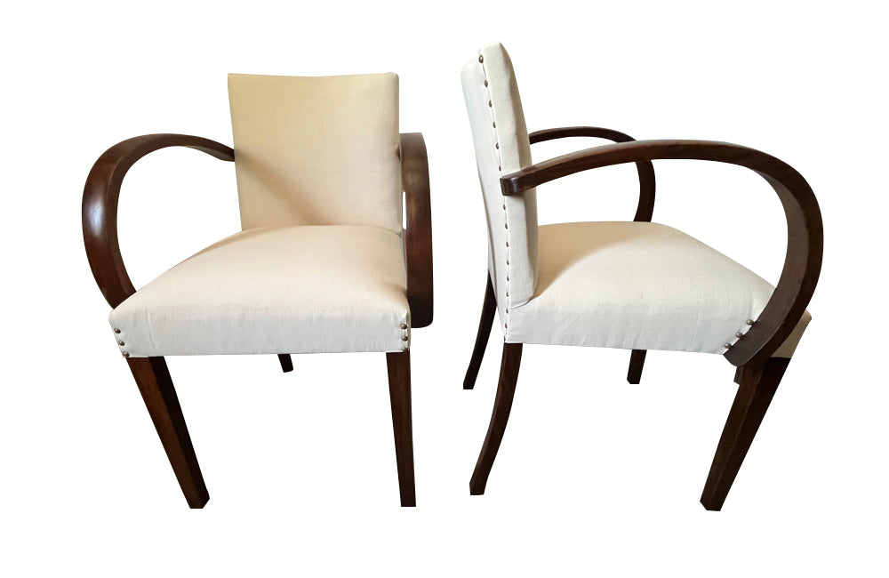 Pair of Art Deco Style bridge chairs