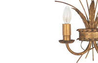 Stylish Spanish gilt metal tulip wall sconces date to the mid 20th century