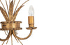 Stylish Spanish gilt metal tulip wall sconces date to the mid 20th century