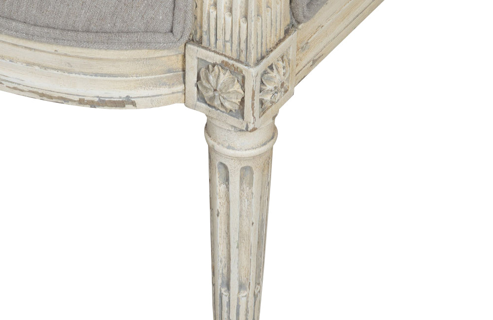 PAIR OF LOUIS XVI REVIVAL ARMCHAIRS