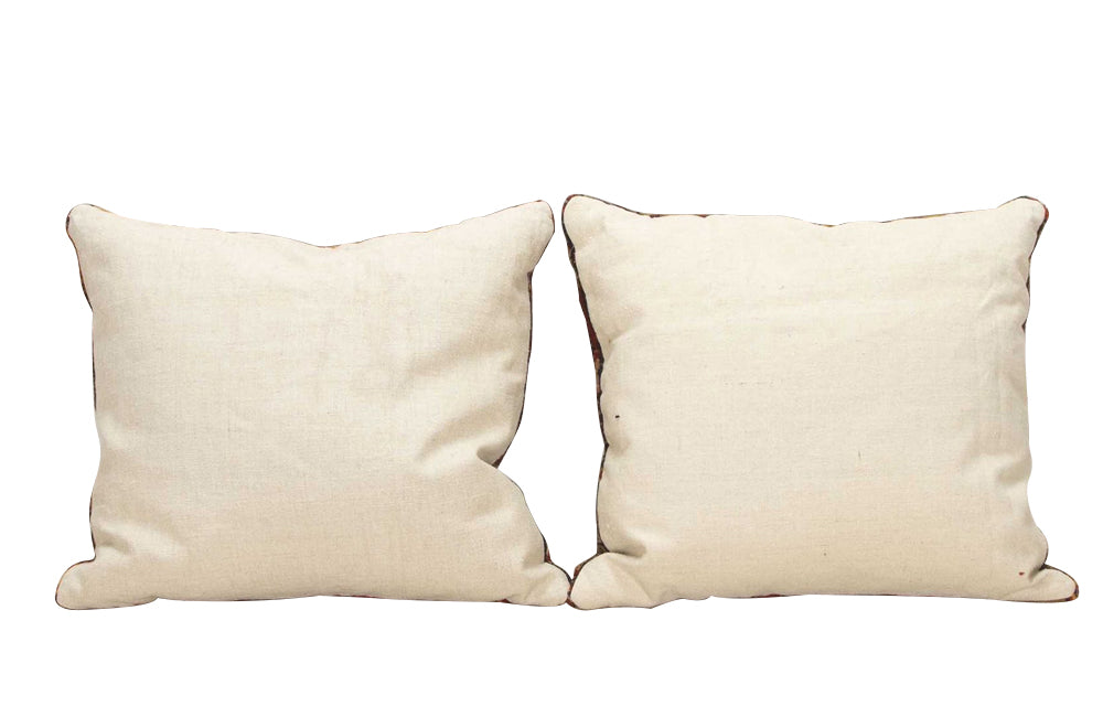 Antique Persian carpet cushions. 19th century. 