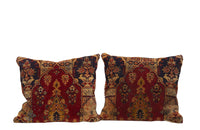 Antique Persian carpet cushions. 19th century. 