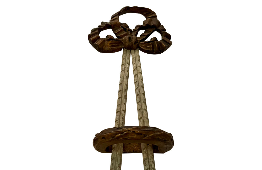 Beautiful pair of large 19th Century Italian carved wooden wall lights in the Neo-Classical style