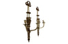 Beautiful pair of large 19th Century Italian carved wooden wall lights in the Neo-Classical style