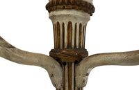 Beautiful pair of large 19th Century Italian carved wooden wall lights in the Neo-Classical style