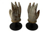 Charming pair of small early 19th Century French polychrome carved hands