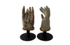 Charming pair of small early 19th Century French polychrome carved hands