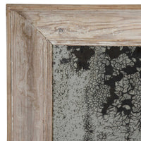 Near Pair of 19th Century French Foxed Pine Framed Mirrors