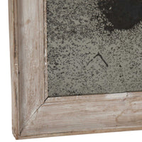 Near Pair of 19th Century French Foxed Pine Framed Mirrors