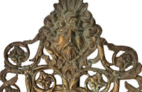 Antique mirrors French Neo-classical revival bronze wall sconces, with three branched candle holders. French antiques.
