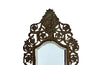 Antique mirrors French Neo-classical revival bronze wall sconces, with three branched candle holders. French antiques.