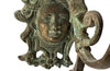 Antique mirrors French Neo-classical revival bronze wall sconces, with three branched candle holders. French antiques.