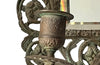 Antique mirrors French Neo-classical revival bronze wall sconces, with three branched candle holders. French antiques.