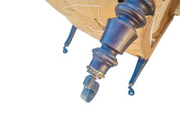 Antique armchairs French Napoleon III piecrust scroll back - French antique furniture