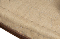 Pair of elegant large late 19th Century French country house armchairs with scrolled backs.