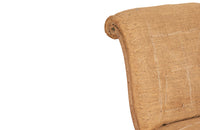 Pair of 19th Century French Scroll Back Slipper Chairs