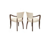 Pair of mid-20th Century French bridge armchairs in the Art Deco style.