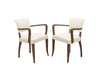 Pair of mid-20th Century French bridge armchairs in the Art Deco style.