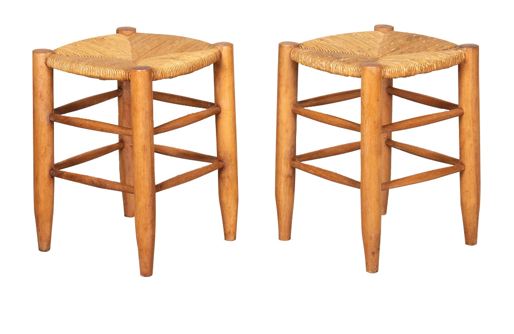 Pair of Charlotte Perriand style stools