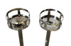 Pair of mid century champagne bucket stands silverplate French champagne bucket stands by the renown house of Chrisofle