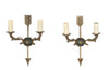 Pair of French Empire Style wall lights or sconces in the Neo-Classical style.