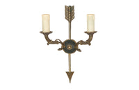 Pair of French Empire Style wall lights or sconces in the Neo-Classical style.