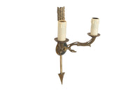 Pair of French Empire Style wall lights or sconces in the Neo-Classical style.