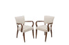 Pair French  mid century art deco bridge chairs