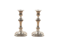 Pair of small 20th Century Spanish, silver candlesticks by Pedro Duran