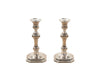 Pair of small 20th Century Spanish, silver candlesticks by Pedro Duran