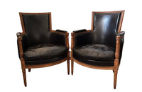 Pair of 19th Century French armchairs in the Directoire style.