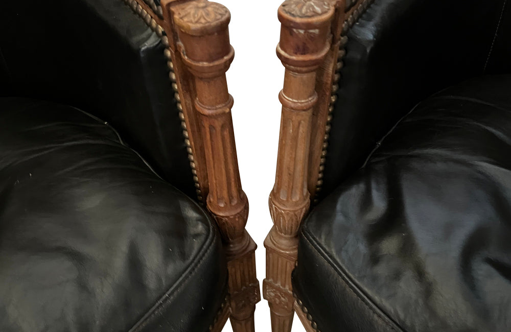 Pair of 19th Century French armchairs in the Directoire style.