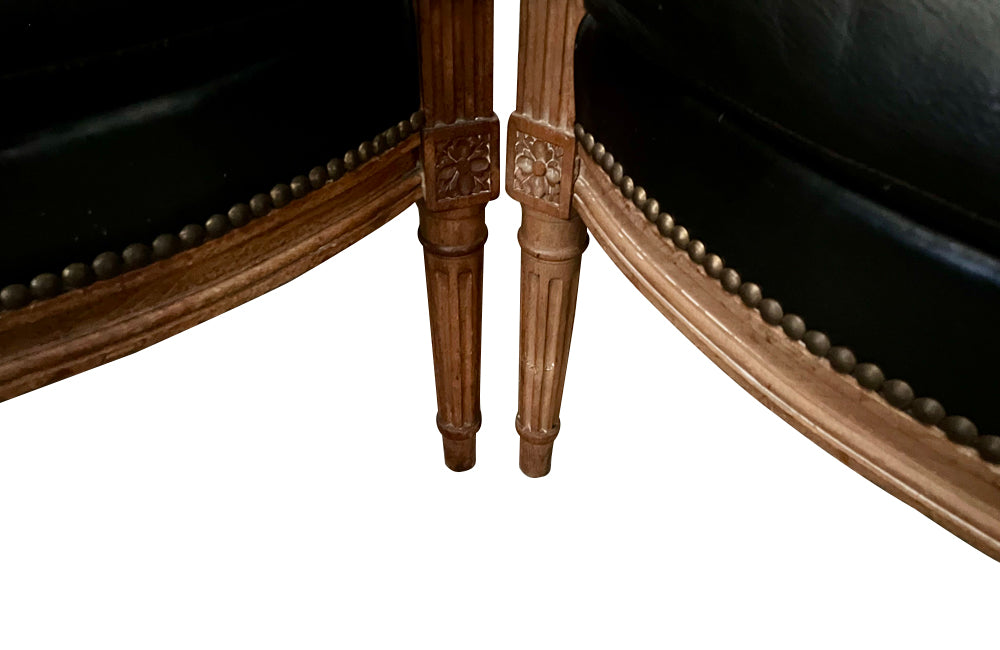 Pair of 19th Century French armchairs in the Directoire style.