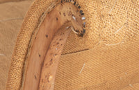 PAIR OF 19TH CENTURY FRENCH SCROLL BACK SLIPPER CHAIRS -CURRENTLY RESERVED-