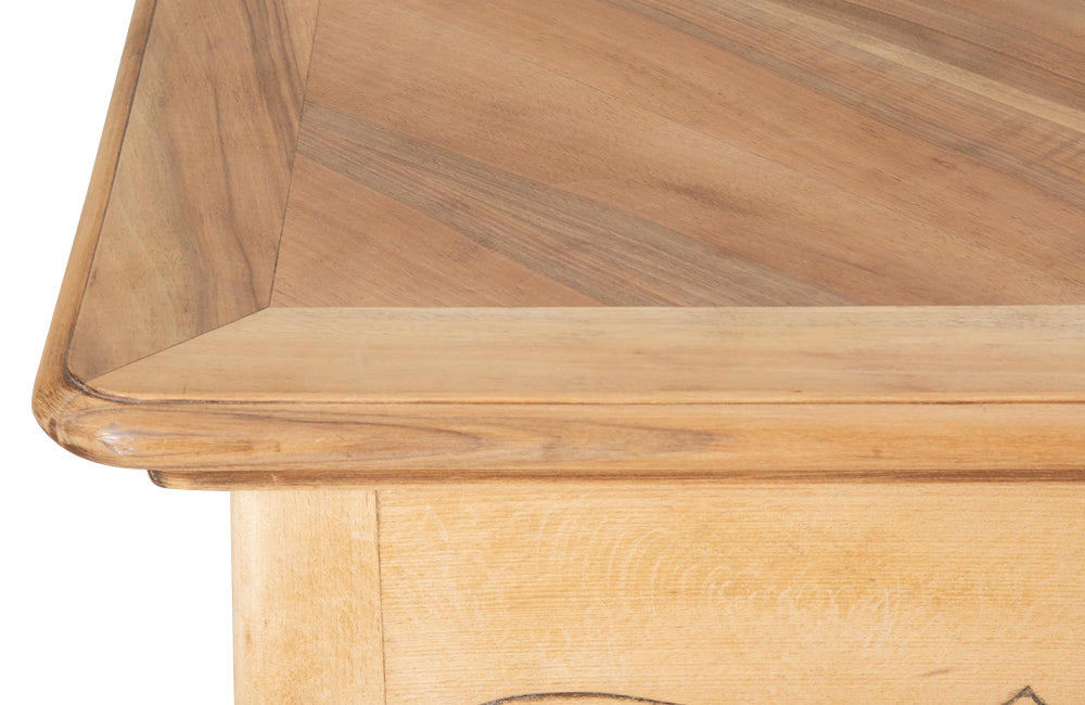 PAIR OF 20TH CENTURY FRENCH SOLID CHERRYWOOD PARQUETRY TABLES