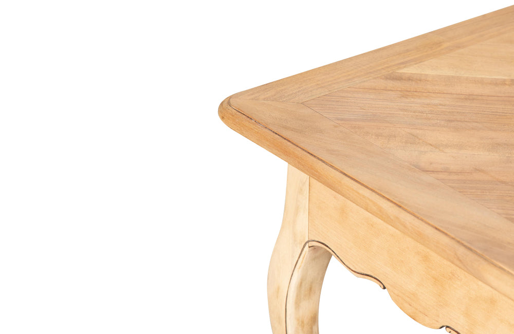 PAIR OF 20TH CENTURY FRENCH SOLID CHERRYWOOD PARQUETRY TABLES