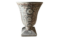 Decorative near pair of 20th Century French pebble mosaic planters.