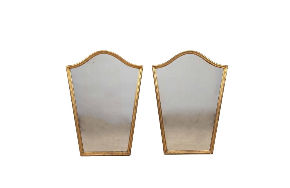 Mid Century mirrors - French - decorative tapered mirrors.