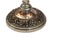 Pair of Early 20th Century French Rococo Revival Silver Plate Candlesticks