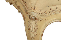 Pair of scroll back, Louis XV Revival chauffeuses  slipper chairs of beautiful form