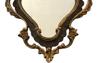 Pair of pretty small early 20th century Venetian mirrors in the Rococo style.