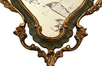 Pair of pretty small early 20th century Venetian mirrors in the Rococo style.