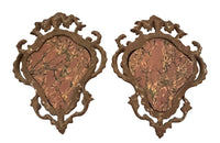 Pair of pretty small early 20th century Venetian mirrors in the Rococo style.