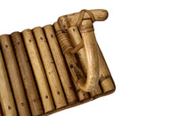 Pair of Mid-Century Italian Bamboo Coat Hook Racks 