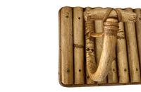 Pair of Mid-Century Italian Bamboo Coat Hook Racks 