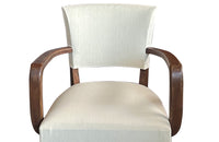 Pair of mid-20th Century French bridge armchairs in the Art Deco style.