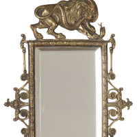 Pair of 19th Century French Gilt Bronze Mirrored Appliqués