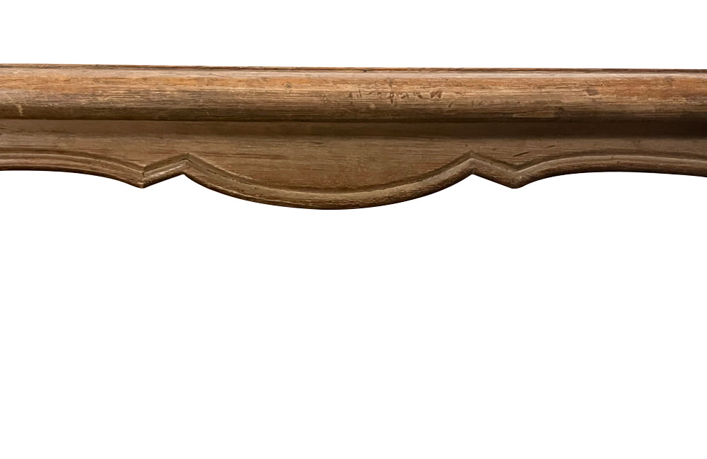 Pair of 20th Century French two-tiered oak shelves.