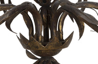 Mid-Century Chandeliers Italian gilt metal 