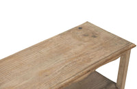 Pair of 20th Century French two-tiered oak shelves.